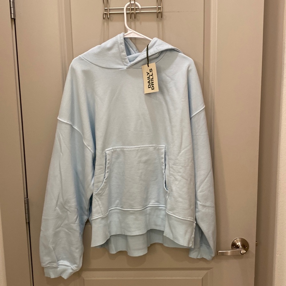 Daily Drills Light Blue Hoodie